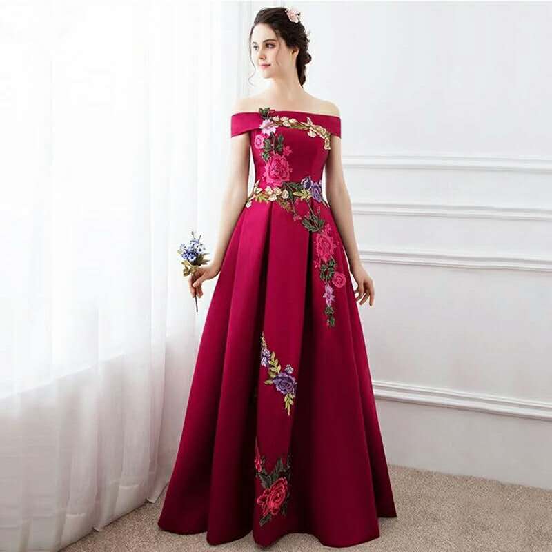 Off Shoulder Prom Dresses with Straps 2018